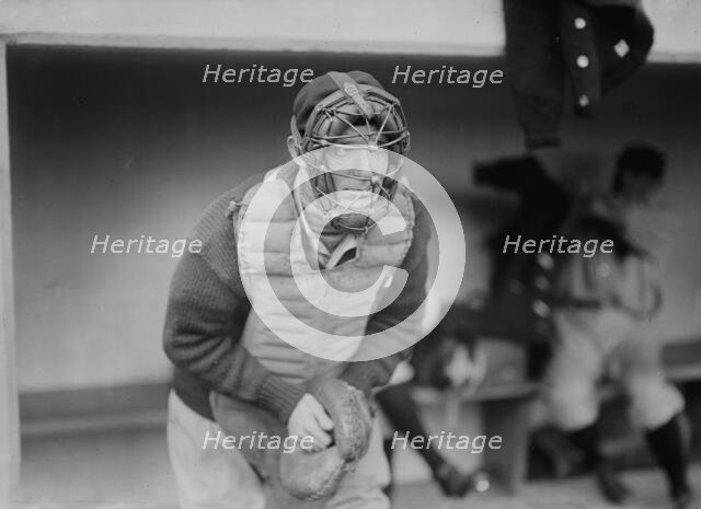 Charles "Red" Dooin, Philadelphia NL (baseball), 1913. Creator: Bain News Service.