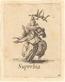 Pride (Vanity), probably after 1621. Creator: Jacques Callot.