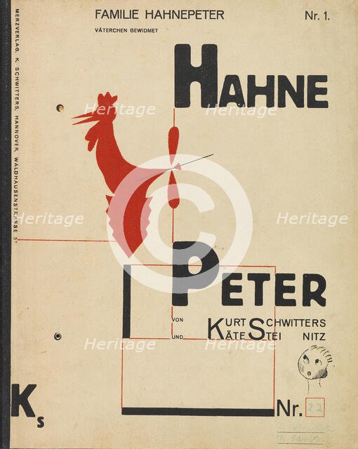 Hahne Peter, 1924. Creator: Schwitters, Kurt (1887-1948).