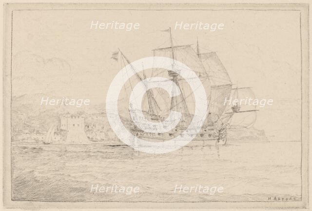 Ship under Sail. Creator: N. Artsay.