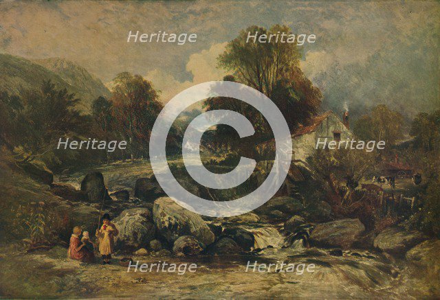 'Dol-y-Garrog Mill near Llanrwst, Caernarvonshire', c1844. Artist: William James Muller.