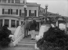 Shadow Lawn, Nj. - Summer White House, Notification Ceremonies, Steps, 1916. Creator: Harris & Ewing.