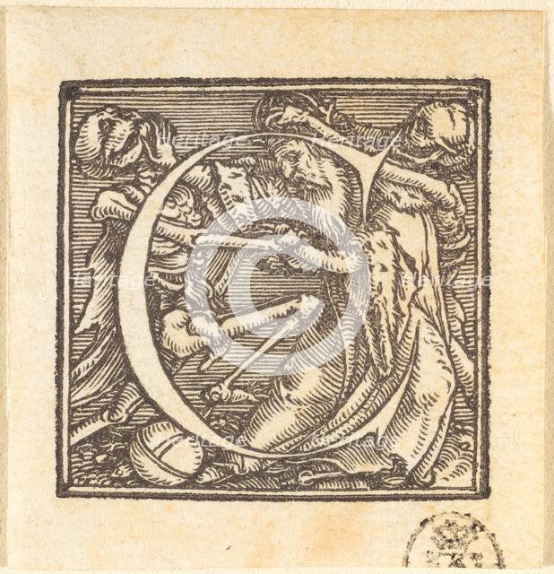 Letter C. Creator: Hans Holbein the Younger.