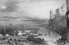'Pilgrims at the Sacred Fair of Hurdwar', 1845. Creator: Unknown.