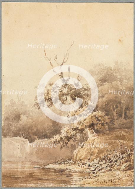 Landscape, 1836. Creator: Théodore Rousseau (French, 1812-1867).