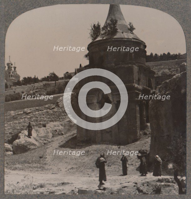 'The Tomb of Absalom in the Valley of Jehosaphat', c1900. Artist: Unknown.