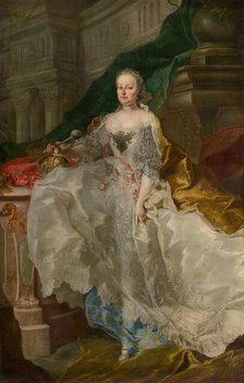 Portrait of Empress Maria Theresia of Austria (1717-1780), 1766. Creator: Palko; Franz Anton (1717-1766).