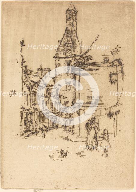 Clock-Tower, Amboise, 1888. Creator: James Abbott McNeill Whistler.