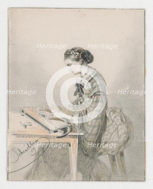 Doing Manual Work, 1859. Creator: Friedrich Carl von Scheidlin.