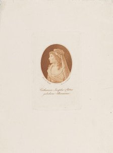 Portrait of Katharina Josepha Ritter, née Baumann (11763-1849) , c. 1800. Creator: Karcher, Anton (1760-1842).