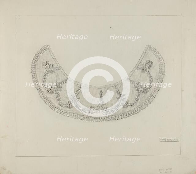 Collar, c. 1937. Creator: Marie Famularo.