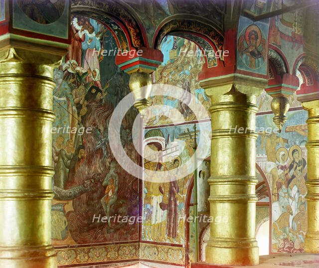 Inside the Church of Our Savior, in the vestibule, Rostov Velikii, 1911. Creator: Sergey Mikhaylovich Prokudin-Gorsky.