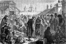 Persecution of the Jews in Russia: scene inside the arsenal at Kiev, 1881. Creator: Unknown.