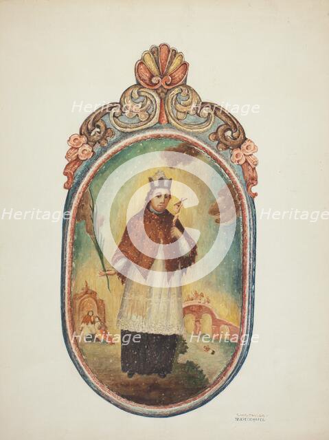 Sant de Retablo, 1939/1940. Creators: Robert W.R. Taylor, William Kieckhofel.