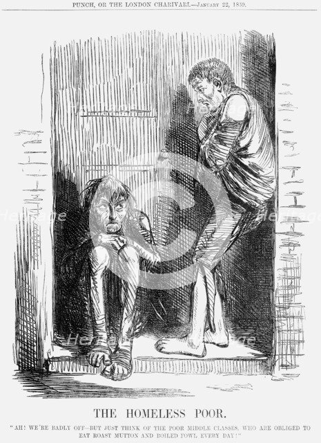 'The Homeless Poor, 1859. Artist: Unknown