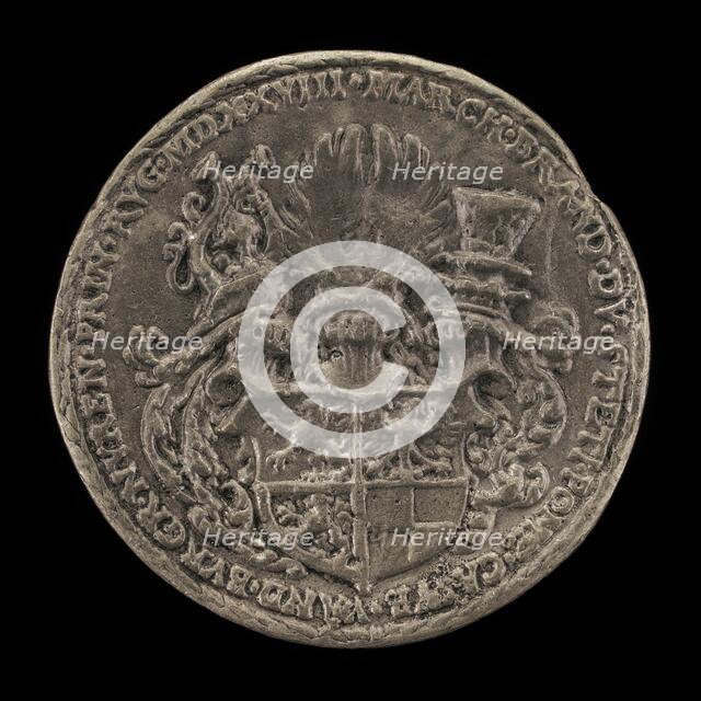 Blazon of Arms [reverse], 1528. Creator: Matthes Gebel.