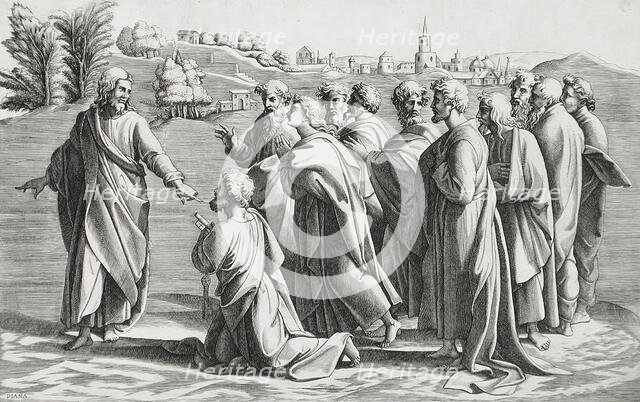 The Naming of Peter, before 1580. Creator: Diana Mantuana.