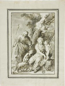 Holy Family and Saint John the Baptist, 1700-1799. Creators: Giovanni Antonio Burrini, Manuel Salvador Carmona.