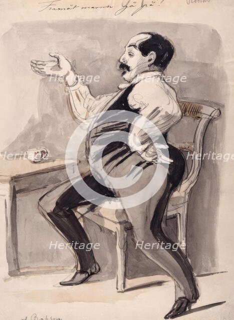 "Forward march, go on. By Robson". (c1850s). Creator: Fritz von Dardel.