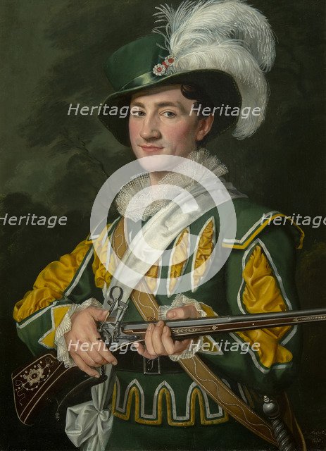 Alois Jelen as Max in the opera Der Freischütz by Carl Maria von Weber, 1826.