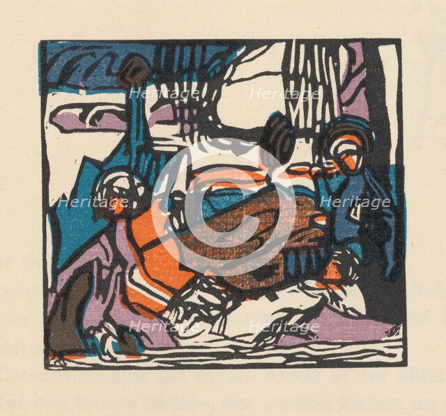 White Sound (Weisser Klang). From Klänge (Sounds) , 1913. Creator: Kandinsky, Wassily Vasilyevich (1866-1944).