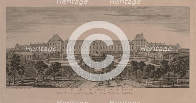 The Royal Hospital of Bicestre. Creator: Jacques Rigaud (French, 1681-1754).