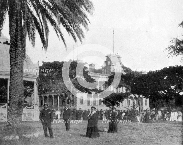 'Royal Palace, Honolulu, Sandwich Islands', late 19th century. Artist: John L Stoddard