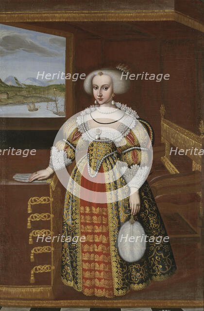 Christina, 1626-1689, Queen of Sweden. Creator: Jacob Heinrich Elbfas.