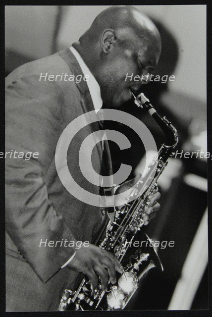 Alto saxophonist Wessell Anderson playing at The Fairway, Welwyn Garden City, Hertfordshire, 2004. Artist: Denis Williams