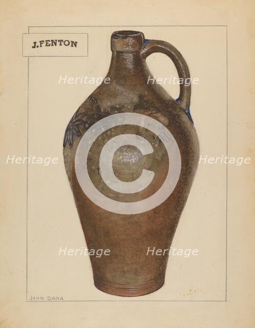 Jug, 1935/1942. Creator: John Dana.