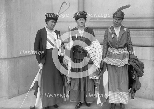 Woman Suffrage - Group of Suffragists, 1916. Creator: Harris & Ewing.