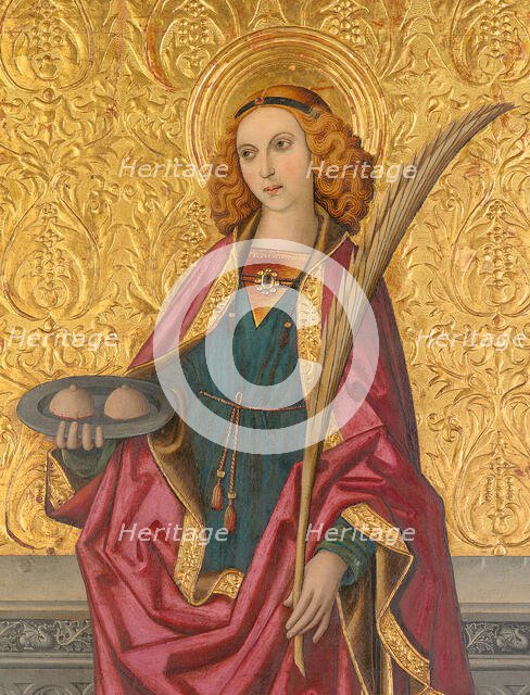 Saint Agatha, About 1500. Creators: Vergós Workshop, Rafael Vergós.