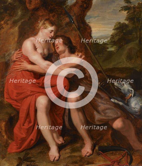 Venus and Adonis, 1629. Creator: Joost de Pape.