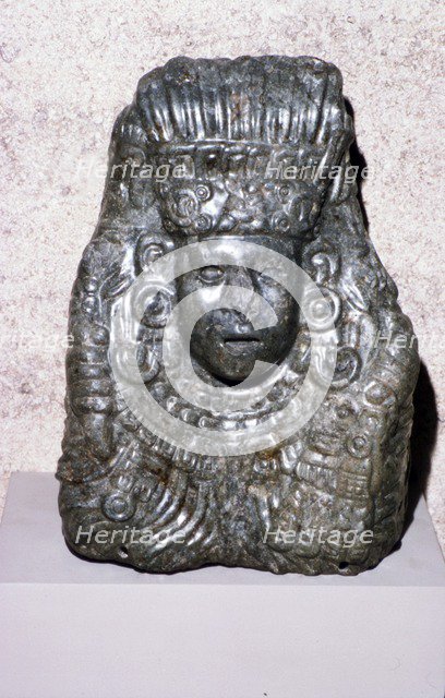Aztec Jade Bust of Quetzalcoatl, 1360-1521. Artist: Unknown.