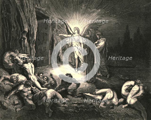 'To the gate he came, and with his wand touch'd it', c1890.  Creator: Gustave Doré.