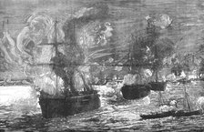 'The Bombardment of Alexandria', 1882, (c1882-85). Artist: Unknown.