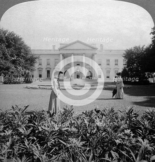 The White House, Washington DC, USA, c late 19th century.Artist: Underwood & Underwood