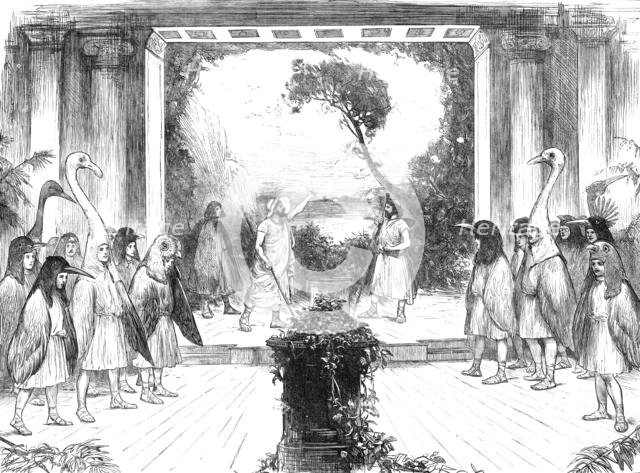 "The Birds" of Aristophanes, played at Cambridge University, 1883. Creator: Unknown.