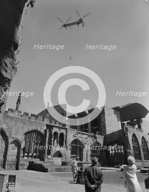 Coventry Cathedral, Priory Street, Coventry, 26/04/1962. Creator: John Laing plc.
