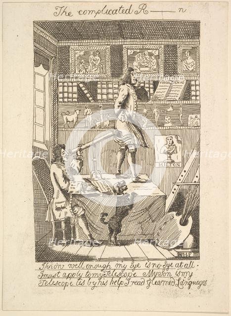 The Complicated R_____n, 1794 (?). Creator: Probably etched by Richard Livesay (British, 1753-1823 Southsea).