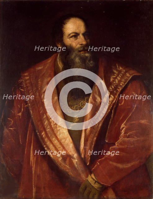 Portrait of Pietro Aretino, 1545. Creator: Titian (1488-1576).