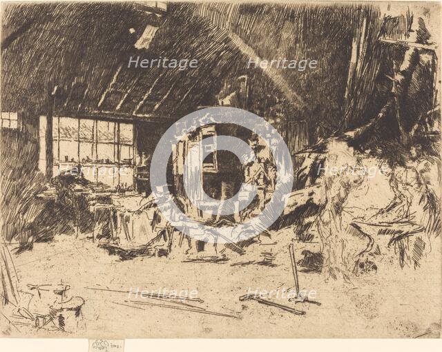 The Smithy, c. 1880. Creator: James Abbott McNeill Whistler.