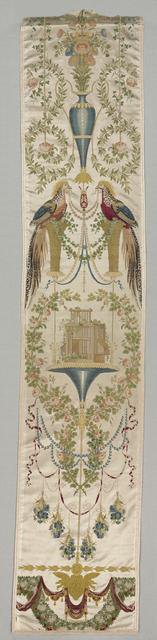 Wall Covering, "The Pheasants" from the "Vatican Verdures" Series, after 1799. Creator: Jean-Démosthène Dugourc (French, 1749-1825); Camille Pernon & Cie (French).