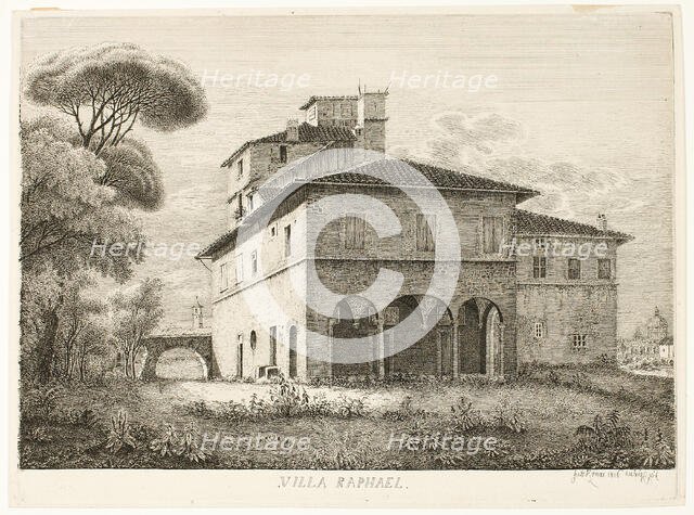 Villa Raphael, Rome, 1816. Creator: Ludwig Emil Grimm.