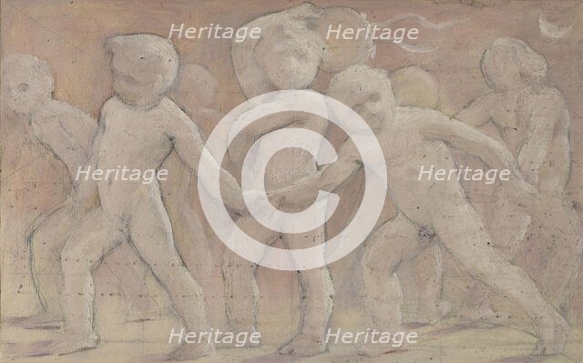 Esquisse pour la salle des fêtes de l'Hôtel de Ville : Cotillons, between 1889 and 1895. Creator: Albert Aublet.