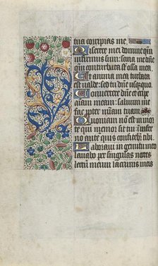 Book of Hours (Use of Rouen): fol. 80v, c. 1470. Creator: Master of the Geneva Latini (French, active Rouen, 1460-80).