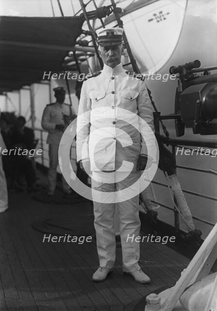 Admiral William S. Benson Aboard The Mayflower, June 24, 1917. Creator: Harris & Ewing.