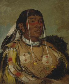 Sha-có-pay, The Six, Chief of the Plains Ojibwa, 1832. Creator: George Catlin.
