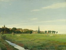 Landscape with a Town, 1894. Creator: Johan Rohde.