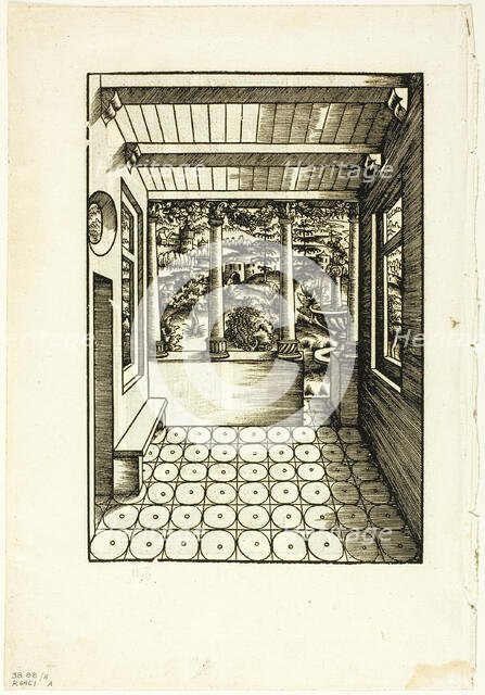 Illustration from Kunst des Messens (The Art of Measurement), plate eight from Woodcuts...1937. Creator: Monogrammist H.H..